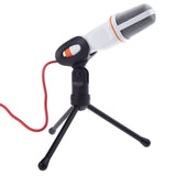 TGETH 3.5mm Audio Wired Stereo Condenser SF-666 Microphone With Holder Stand Clip - Hydra PC