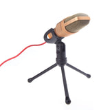 TGETH 3.5mm Audio Wired Stereo Condenser SF-666 Microphone With Holder Stand Clip - Hydra PC