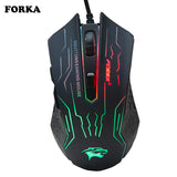 3200DPI Silence Click USB Wired Gaming Mouse Gamer - Hydra PC