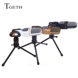 TGETH 3.5mm Audio Wired Stereo Condenser SF-666 Microphone With Holder Stand Clip - Hydra PC