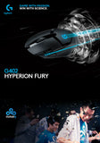 Logitech G402 Hyperion Fury FPS Computer Gaming Mouse 4000DPI - Hydra PC
